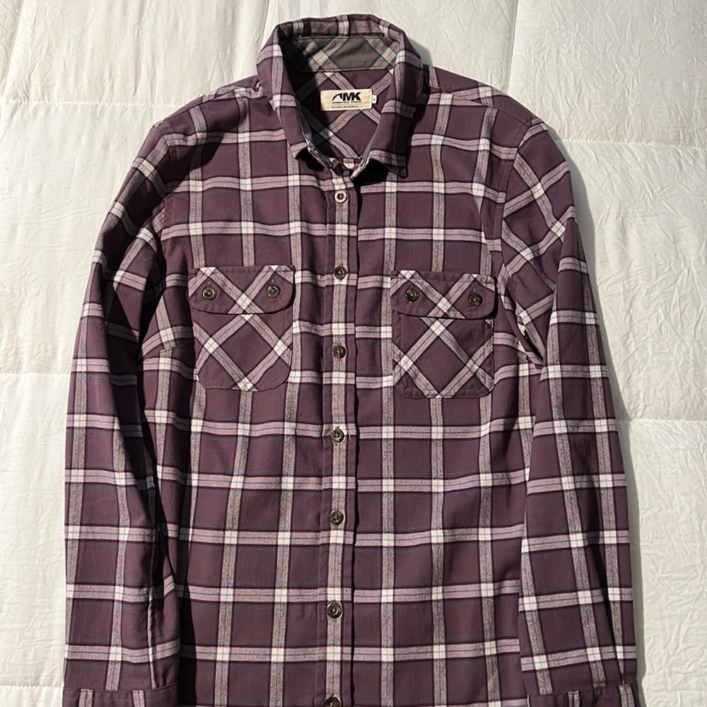 Purple Mountain Khaki flannel